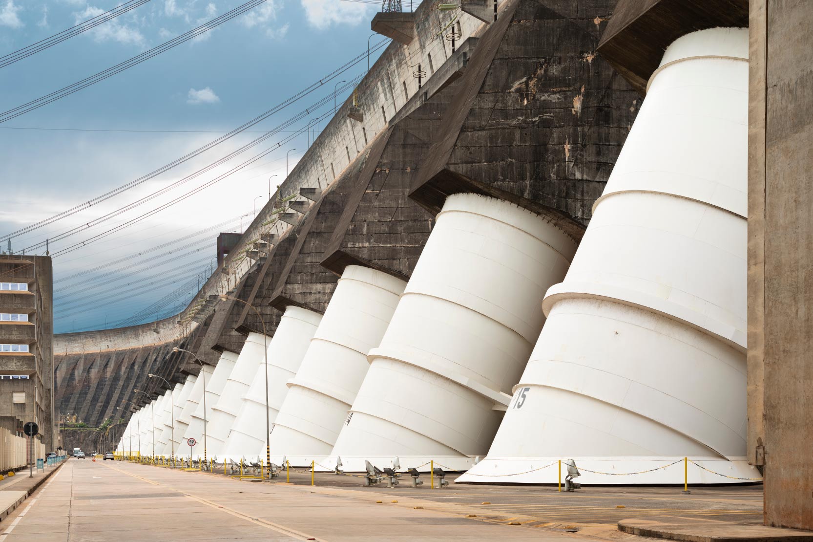 Escopo do sistema elétrico fornecido 